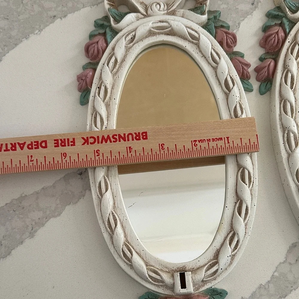 Vintage Style Wall Sconce Mirrors with Candle Holders